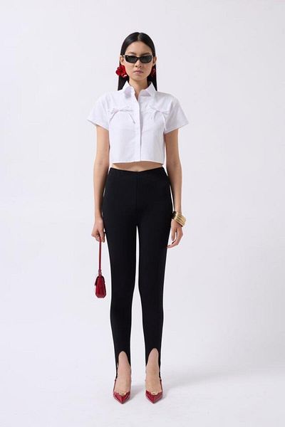 modamtn Ribbon Detail Crop Shirt