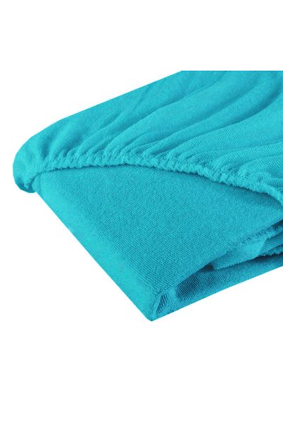 Fiki Miki Fiki Miki Terry Elastic Fitted Sheet Turquoise Cotton 120/60 cm