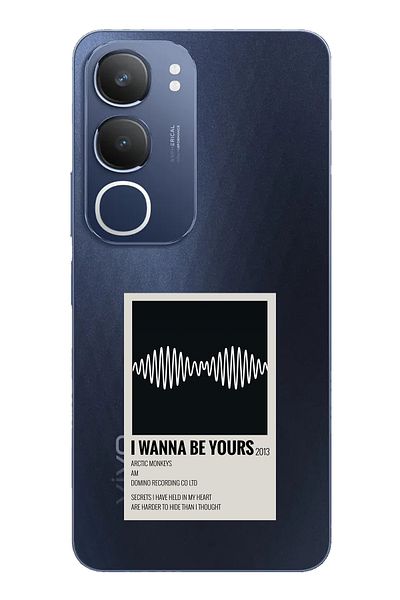 TechTree حافظة سيليكون شفافة متوافقة مع هاتف Vivo Y19s I Wanna Be Yours