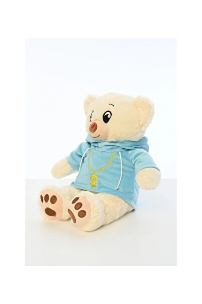 mavi su dünyası 40 cm Teddy Bear with Plush Swit T-Shirt - Blue Water World