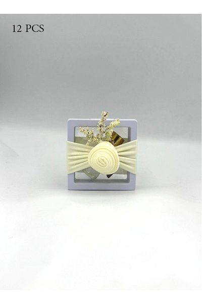 GIFT Plastic frame with white musk and small oud pieces, arranged in 12 pieces (full dozen)
