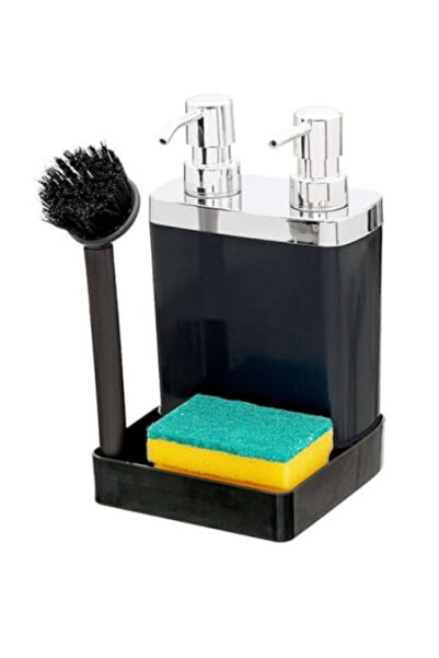 POMSTORE 2’Lİ SIVI SABUNLUKLU LAVABO SETİ ŞIK GÖRÜNÜŞ KOLAY KULLANIM FIRÇALI ...