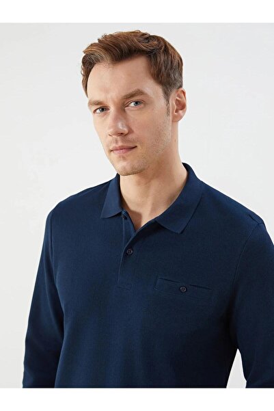 LC Waikiki Ανδρικό φούτερ LCWAIKIKI Classic Polo με μακρυμάνικο γιακά (W5)