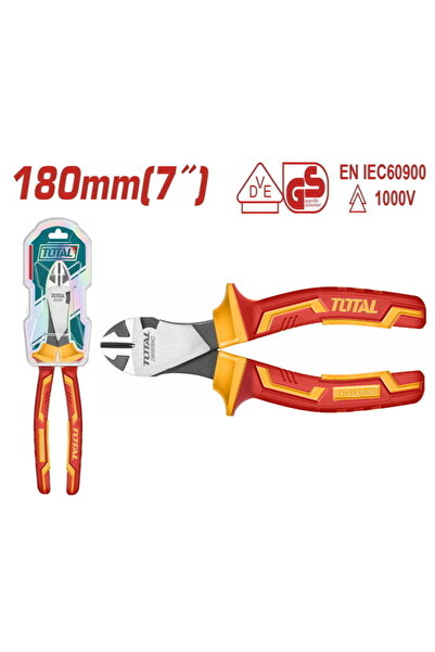 TOTAL 1000V VDE İZOLELİ YAN KESKİ 180MM THTIP2571 Yüksek Kalite NMS HIRDAVAT