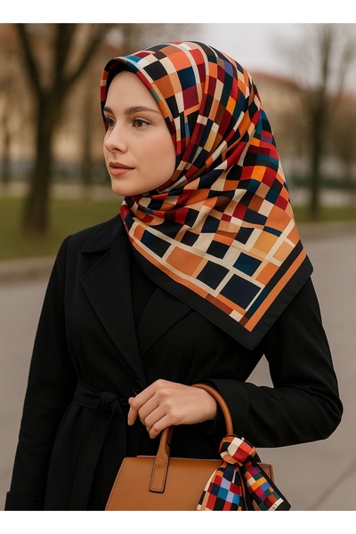 VİZYON %100 İpek Tivil Eşarp