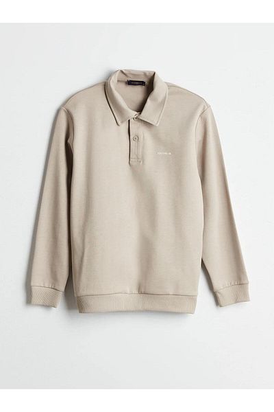 LC Waikiki SOUTHBLUE Hanorac pentru bărbați cu guler polo (W5)