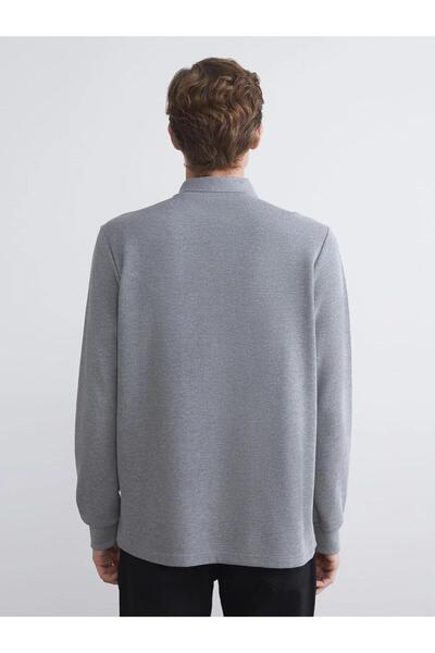 LC Waikiki Ανδρικό φούτερ LCWAIKIKI Classic Polo με μακρυμάνικο γιακά (W5)