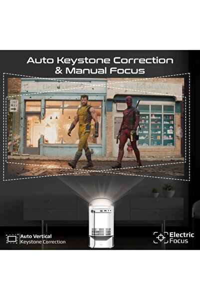 Promate 4k ultra hd wireless lcd projector