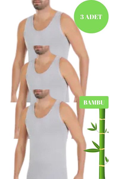 murays Star Men's 3-Pack Organic Bamboo Undershirt