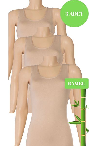 murays Yıldızwoman 3-Pack Wide-Strap Organic Bamboo Tank Top