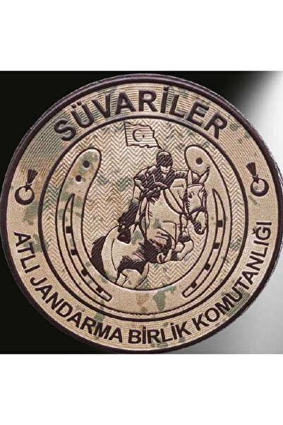 ÇUKUROVA ÜTÜ Jandarma Cavalry 3D Emblem with Velcro, New Type, Standard Size,...