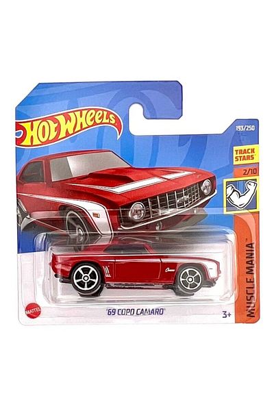HOT WHEELS Masinuta Metalica Hot Wheels, 1969 Copo Camaro, Rosu, 1:64