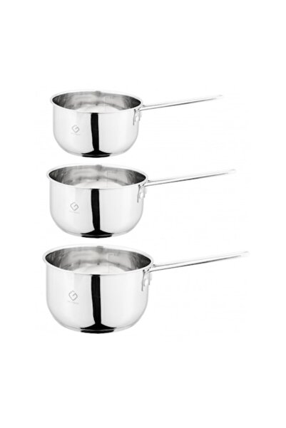 OEM Set 2 x 3 oale din oțel inoxidabil cu mâner, 14 / 16 / 18 cm, 1 / 1,50 / ...