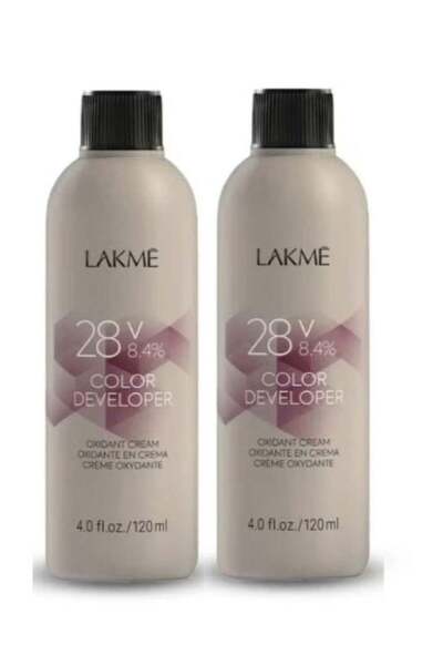 Lakme قطعتان من كريم الأكسجين المطور للون 9 حجم 2.7% بحجم 120 مل