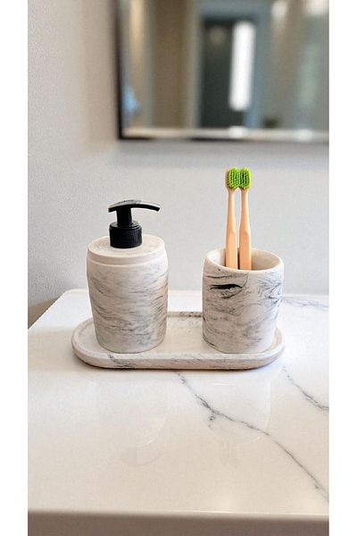 Trust Stone Σετ μπάνιου από σκυρόδεμα Marble Series
