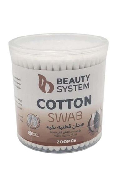 BEAUTY SYSTEM Pure Cotton Wooden Sticks by Beauty System - 200 Pieces