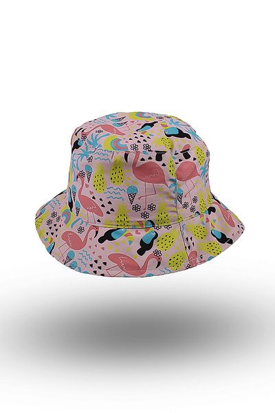 BASIC Palarie bucket hat flamingo