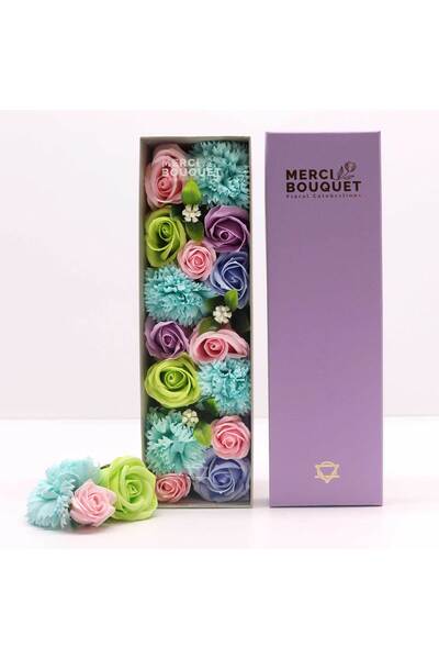 Cotomag Λουλουδάτο Σύνθεση Πολύχρωμα Σαπούνια Τριαντάφυλλα