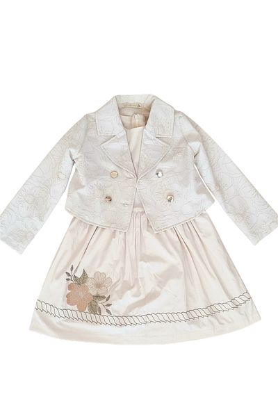 Veni Baby Girl's Dress Jacket Set