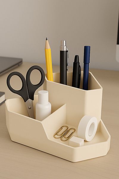 DOVİHOME Οργάνωση γραφείου σπιτιού και γραφείου Organizer Star Pencil Case Cream