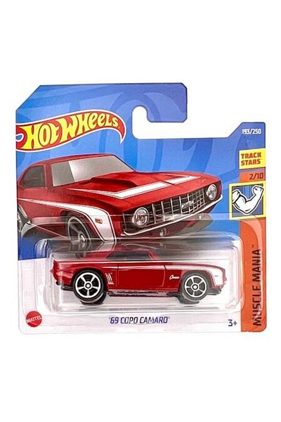HOT WHEELS Masinuta Metalica Hot Wheels, 1969 Copo Camaro, Rosu, 1:64