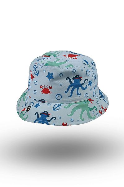 BASIC Palarie bucket hat copii marina