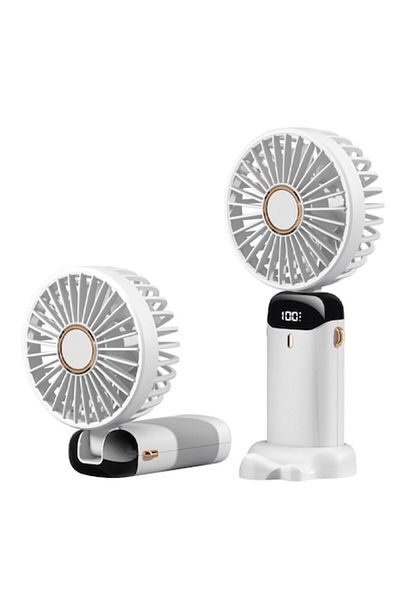 EUJAM Ventilator portabil 3 în 1 EUJAM, 5 viteze, reîncărcabil USB, autonomie 14-22 ore, reglabil 90°, acasă