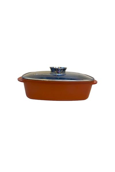 OEM Cratita aluminiu 5 l cu placaj ceramic si capac, 32 cm