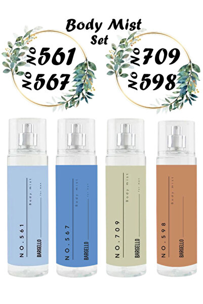 Bargello Body Mist Seti (NO.561 - NO.709 - NO.567 - NO.598)