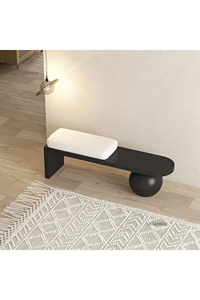 Beça Baby Bench puf modern siyah 100 cm