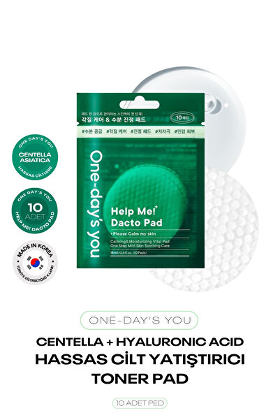 ONE DAYS YOU Centella ve Hyalüronik Asit İçeren 10’lu Tonikli Ped One Day’s You Dacto Pad 10 ea