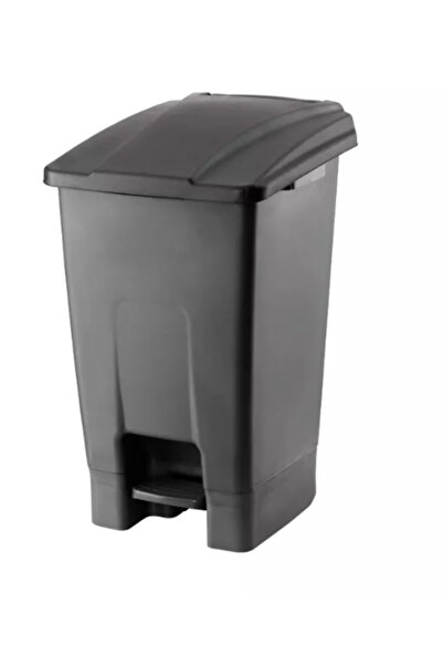 POMSTORE 70 lt çöp kovası pedallı şık kullanım Kapı Önü İşyeri Büro (gri)