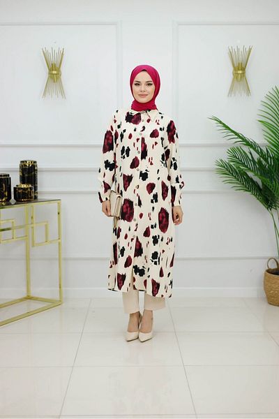 VALENS BOUTİQUE Rochie cămașă hijab pentru femei