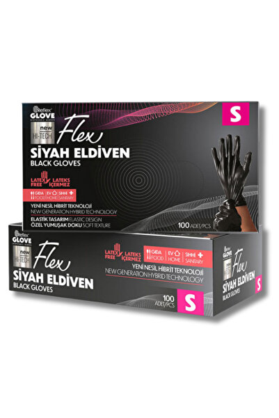 Reflex Flex Tpe Hibrit Pudrasız Siyah Eldiven S Beden