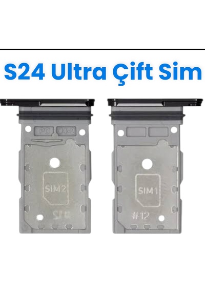 indirimplus Samsung Galaxy S24 Ultra Sim Kart Yuvası Sim Kart Çekmecesi Çift ...