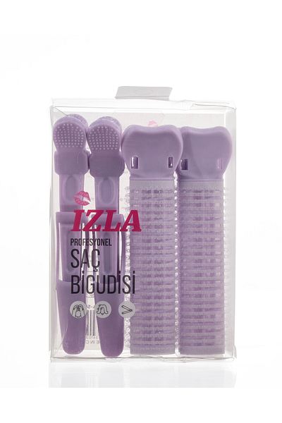 İzla Set of 4 Buckle and Clip Hair Rollers