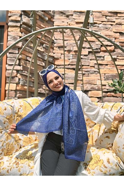 cs camellia scarf Vela Pattern Soft Shawl - Morcivert