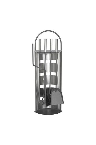 Strend Pro Set accesorii pentru șemineu, suport din 4 piese, oțel inoxidabil,...