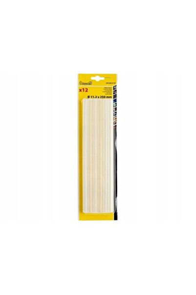 CONDOR Baton de silicon pentru pistol de lipit, transparent, 12 buc, 11x250 mm