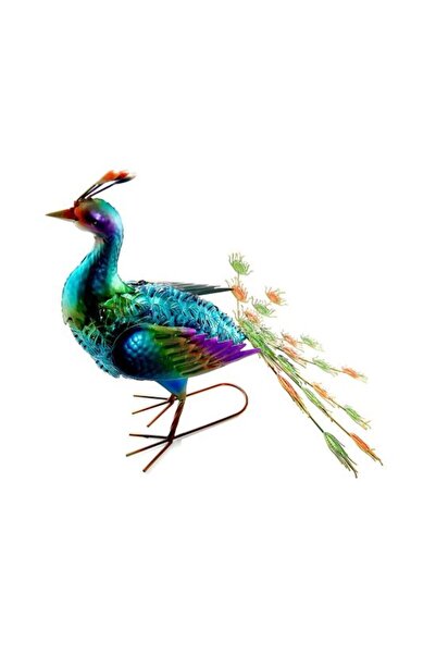 Strend Pro Decorațiune de grădină, metal, păun, 49x35,5x53 cm