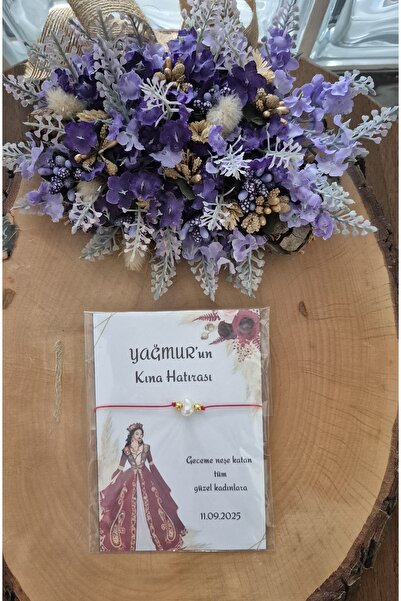 SEMOLİNA Söz, Nişan, Kına, Nikah, Düğün için İnci Şans Bilekliği ve İsme özel...