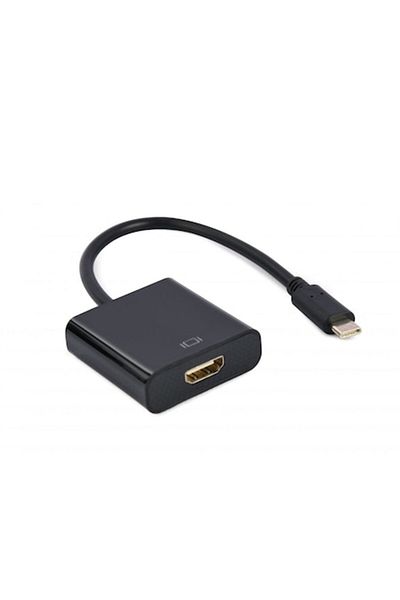 Gembird Adaptor cablu A-CM-HDMIF-04 USB Tip-C la HDMI 4K60Hz Negru