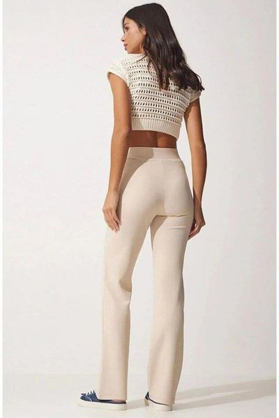 modamtn Women's High Waist Full Lycra Crepe Fabric Pants