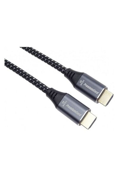 PremiumCord Cablu HDMI, Viteză ultra-ridicată, 8K@60Hz, Versiunea 2.1, Conectori din aluminiu placați cu aur, 1,5 m, PremiumCo
