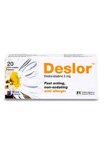 JAMJOOM PHARMA Deslor 5mg (Desloratadine) 20Film-Coated tablets ديسلور 5مجم (ديسلوراتادين) 20 قرص