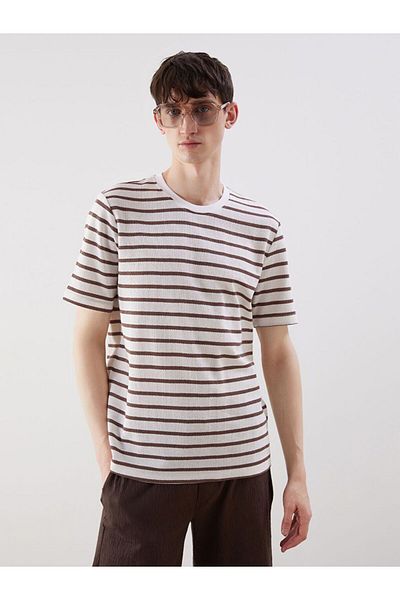 LC Waikiki Xside Crew Neck Striped Men's T-Shirt