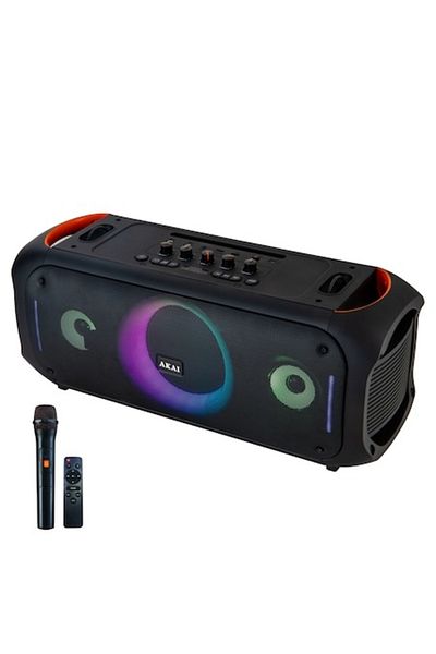 AKAI Boxă portabilă ABTS-150, 80W, Bluetooth, USB, Radio FM, Neagră