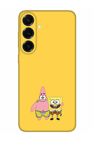 frondcase حافظة هاتف سامسونج S25 بلس سبونج بوب وباتريكس ستار باللون الأصفر