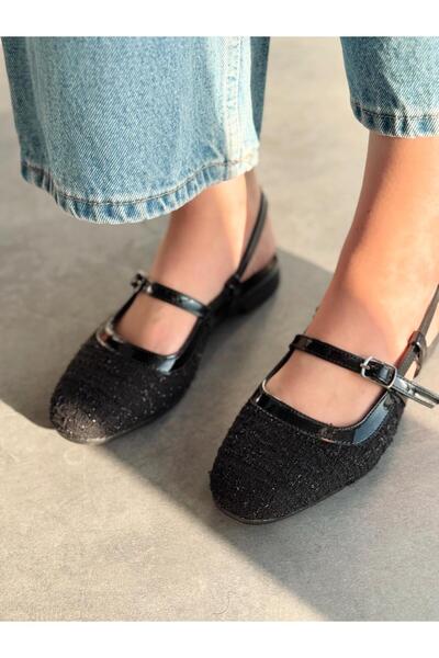 I Love Shoes Minor Tüvit Siyah Bant Detaylı Mary Jane