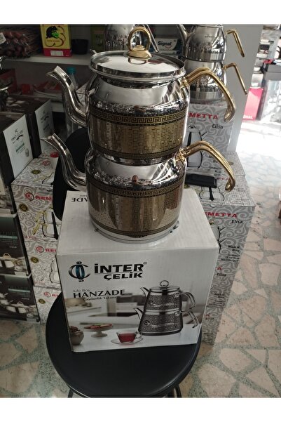 İnter çelik çaydanlık takimi